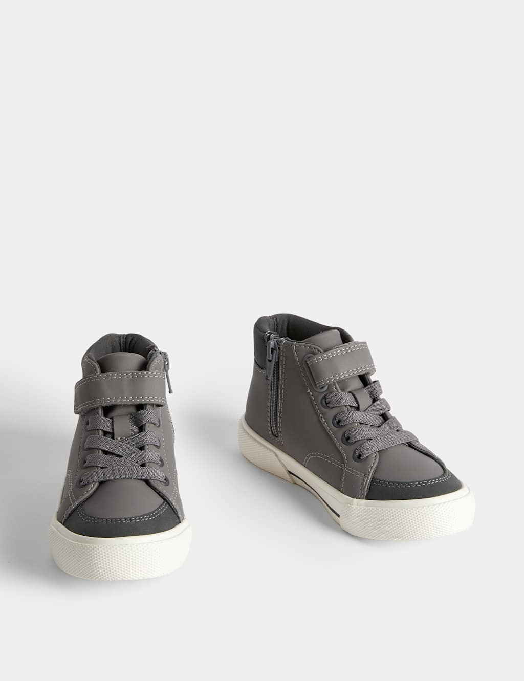 Kids' Riptape Dinosaur High Top Trainers (4 Small - 2 Large) image 2