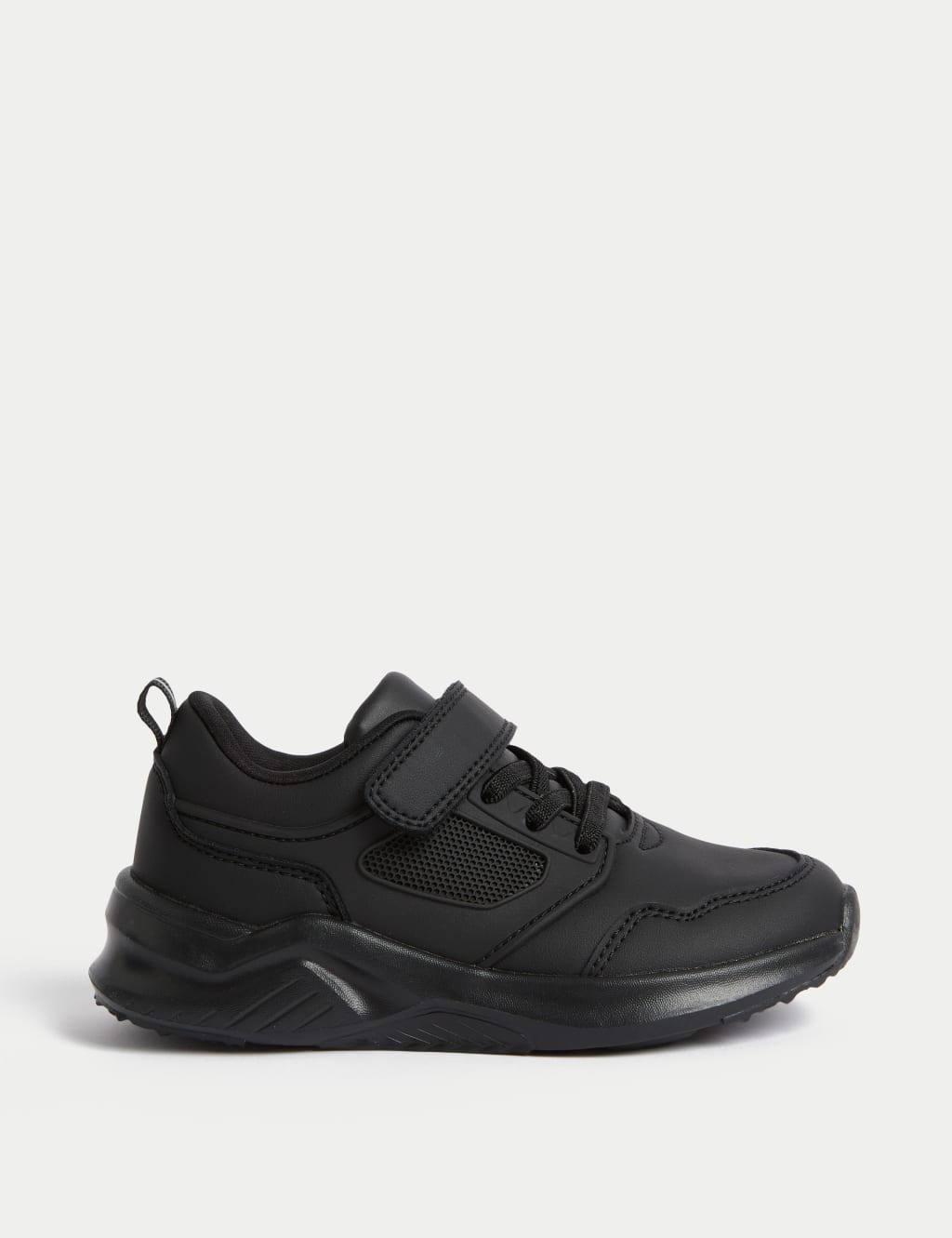 Girls all black trainers sale