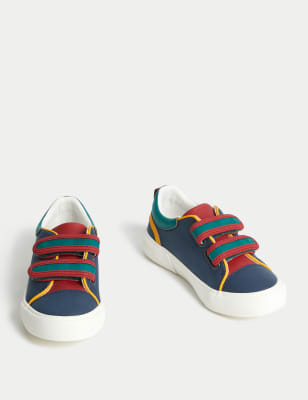 Kids' Colour Block Riptape Freshfeet™ Trainers (4 Small - 13 Small)