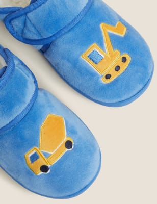 

Boys M&S Collection Kids' Riptape Digger Slippers (3 Small - 12 Small) - Navy, Navy