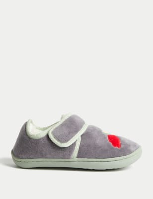 

M&S Collection Kinderslipper mit Klettverschluss (20,5-30,5) - Grey Mix, Grey Mix