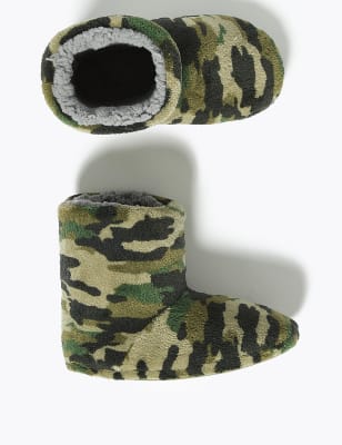 Childrens on sale camo slippers