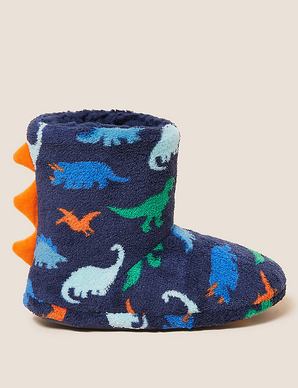 Kids' Dinosaur Slipper Boots (5 Small - 12 Small) - TW