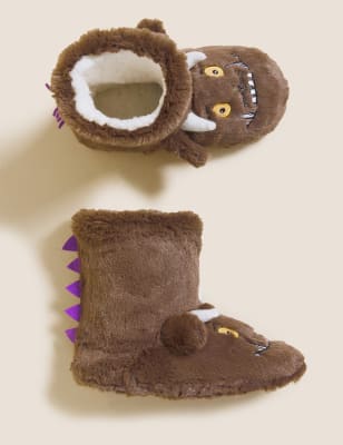 

M&S Collection Slipper-Stiefel mit The Gruffalo™-Motiv für Kinder (21,5-32) - Brown, Brown