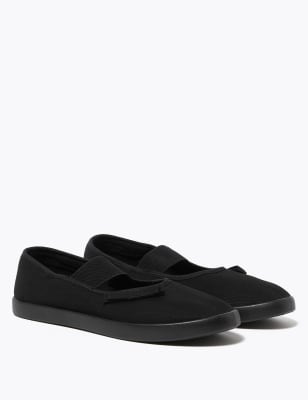 Kids' Slip-On Mary Jane Plimsolls (7 Small - 4 Large) | M&S