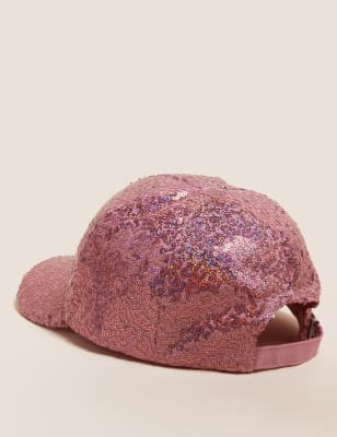 

Gorra de béisbol infantil con lentejuelas 100% algodón (6-13 años) - Pink Mix, Pink Mix