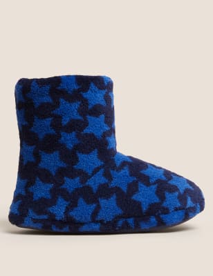 

Boys M&S Collection Kids' Star Slipper Boots (4 Small - 7 Large) - Navy Mix, Navy Mix