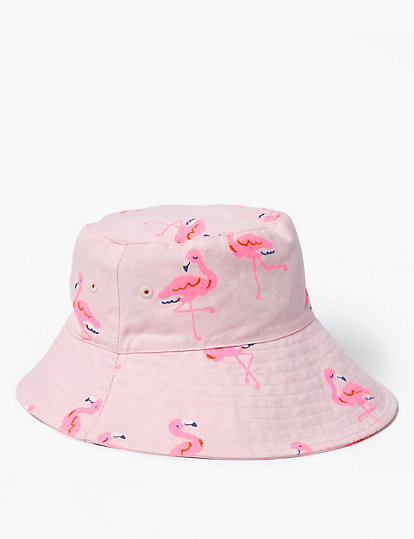 Kids' 2 Pack Flamingo Sun Hats (1-6 Yrs)