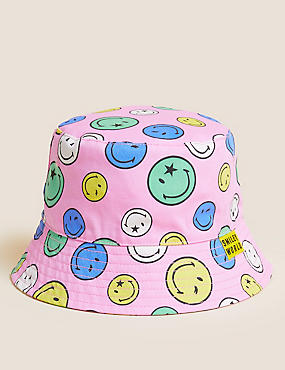 قبعة شمسية SmileyWorld® من القطن الصافي للأطفال (6 - 13 سنة)