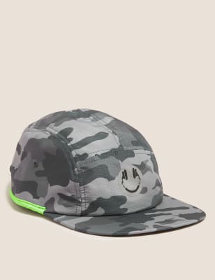 Casquette de baseball de sport pour enfant à motif camouflage (du 6 au 13 ans) - Grey