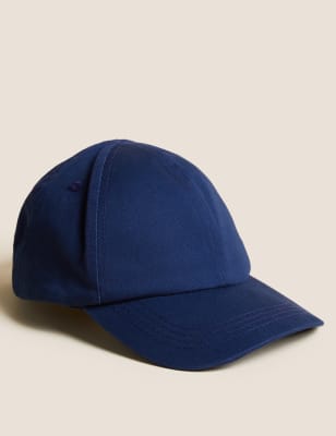 

M&S Collection Kids' Pure Cotton Baseball Cap (1-13 Yrs) - Indigo, Indigo