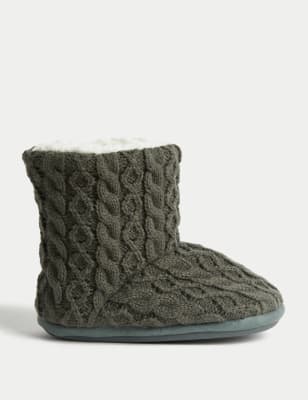 M&s best sale slipper boots