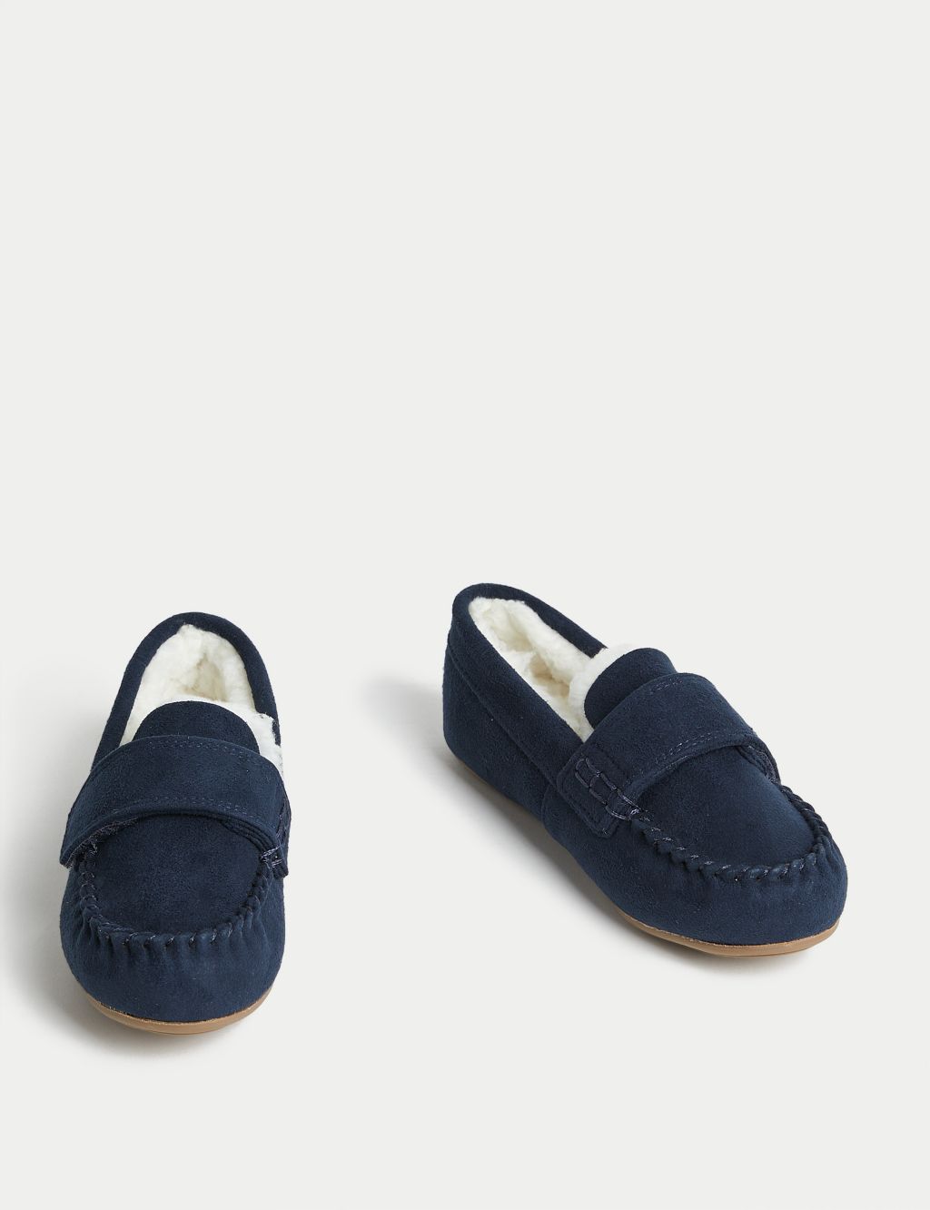 Kids' Riptape Moccasin Slippers (4 Small - 12 Small) image 2