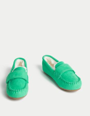 Kids' Riptape Moccasin Slippers (4 Small - 12 Small)