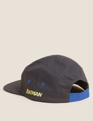 

Boys M&S Collection Kids' Pure Cotton Batman™ Baseball Cap (12 Mths - 6 Yrs) - Dark Graphite, Dark Graphite