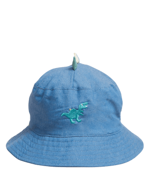 

M&S Collection Gorro para verano infantil de dinosaurios (0-6 años) - Blue Mix, Blue Mix