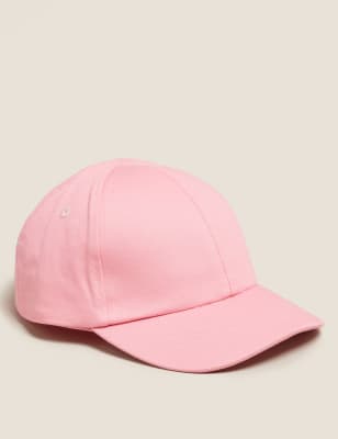 Casquette de baseball unie pour enfant 100 % coton (du 1 au 13 ans) - Pink