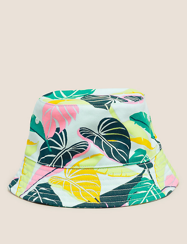 Kids' Pure Cotton Tropical Print Sun Hat (12 Mths- 13 Yrs) - ID