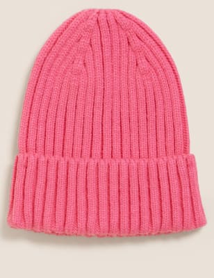 

Unisex,Boys,Girls M&S Collection Kids' Plain Winter Hat (12 Mths -13 Yrs) - Pink, Pink