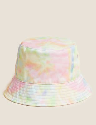 

M&S Collection Kindersonnenhut aus reiner Baumwolle mit Batikmuster (1-13 J.) - Multi, Multi