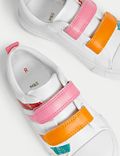 Gestreepte kindersneakers met klittenband en Freshfeet™ (maat 20,5-34,5)