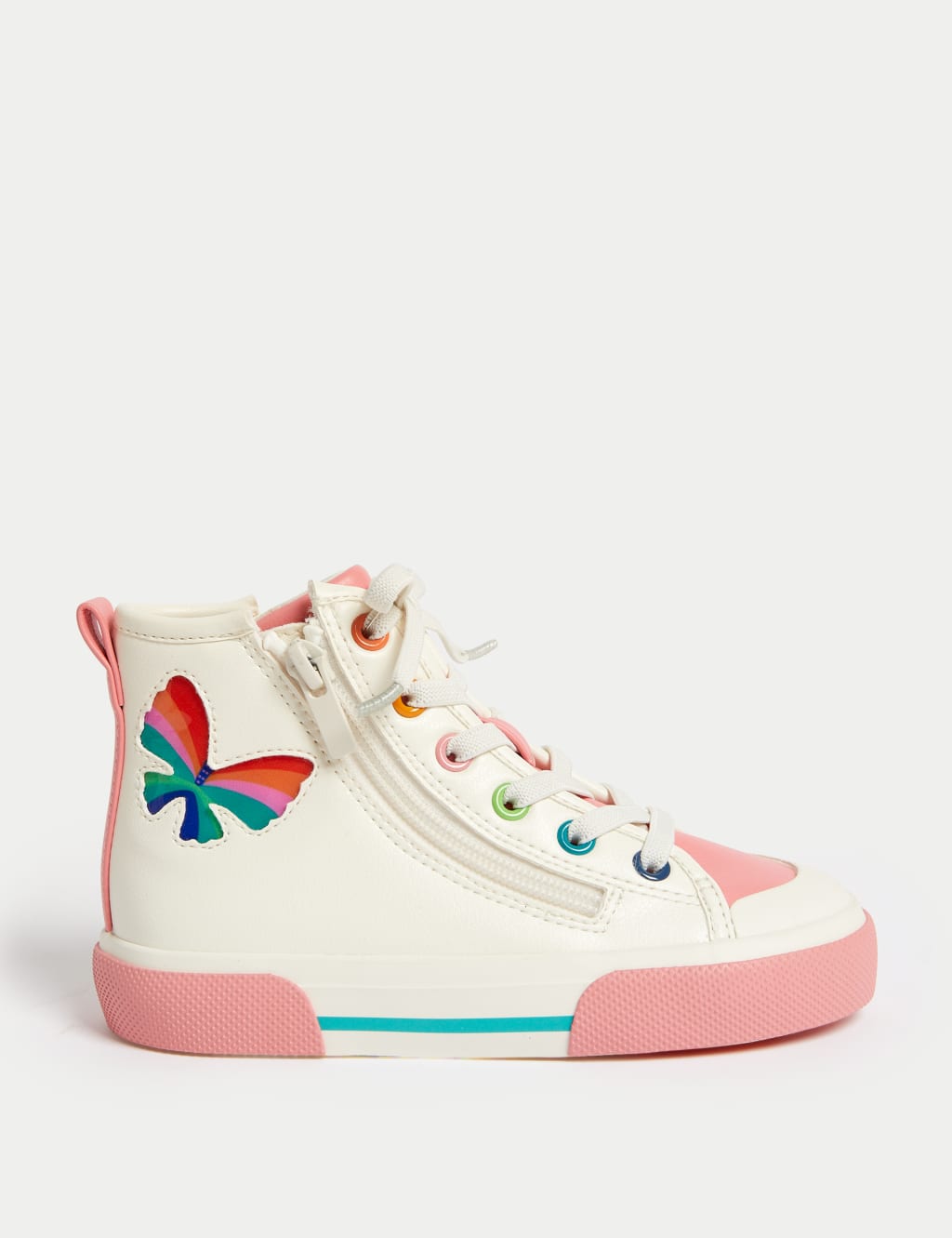 Junior girls best sale white trainers