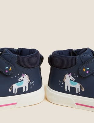 

Girls M&S Collection Kids' Freshfeet™ Riptape Unicorn Trainers (3 Small - 13 Small ) - Navy Mix, Navy Mix