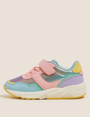 Toelating Gladys verdieping Kindersneakers met Freshfeet™, klittenband en regenboogmotief (maat  20,5-32) | M&S BE