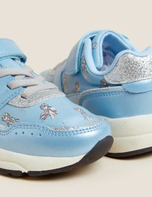 

M&S Collection Kinderturnschuhe mit Klettverschluss, Freshfeet™ und Frozen™-Motiv (20,5-30,5) - Blue Mix, Blue Mix