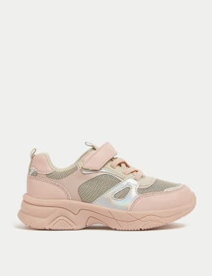 

Girls M&S Collection Kids' Freshfeet™ Trainers (4 Small - 13 Small) - Pink Mix, Pink Mix