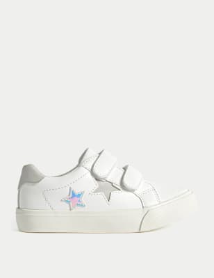 

Girls Kids' FreshFeet™ Star Riptape Trainers (4 Small - 13 Small) - White Mix, White Mix