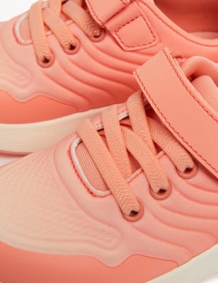 

Girls M&S Collection Kids' Freshfeet™ Riptape Ombré Trainers (4 Small - 13 Small) - Coral, Coral