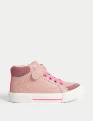 

Girls M&S Collection Kids' Freshfeet™ Unicorn High Top Trainers (4 Small - 2 Large) - Pink, Pink