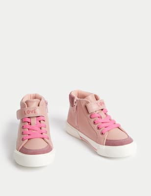 Kids' Freshfeet™ Unicorn High Top Trainers (4 Small - 2 Large)