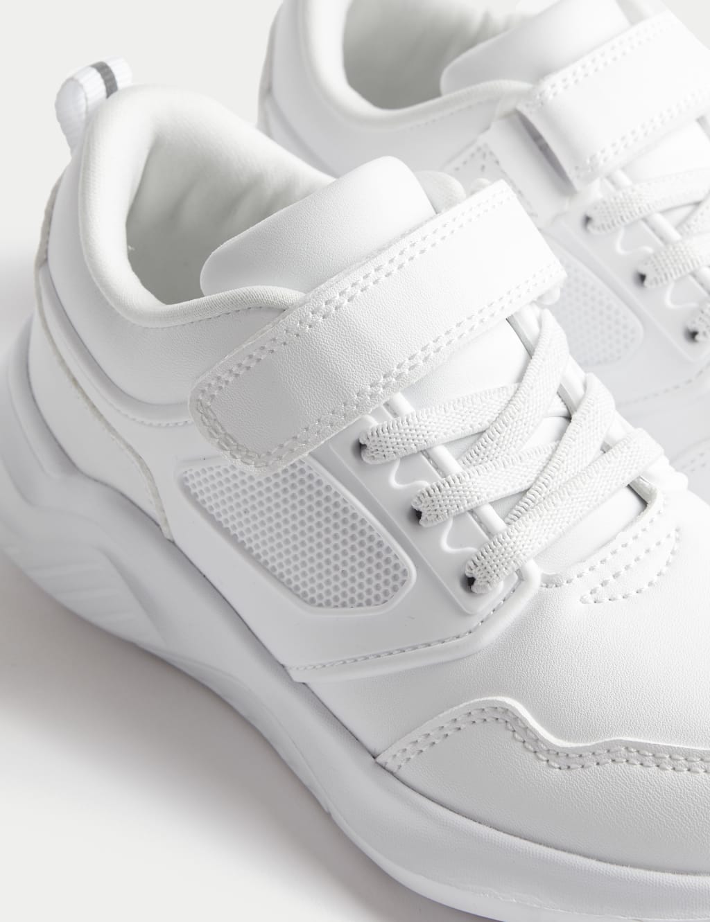 Boys white trainers discount