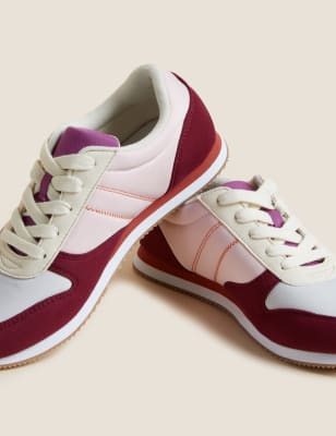 

M&S Collection Freshfeet™-Turnschuhe für Kinder (32-39,5) - Pink Mix, Pink Mix