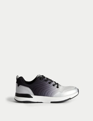 

M&S Collection Kinderturnschuhe zum Schnüren mit Freshfeet™ (32-39,5) - Black Mix, Black Mix