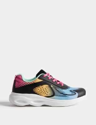 

M&S Collection Zapatillas deportivas infantiles Freshfeet™ (13 pequeño-6 grande) - Black Mix, Black Mix