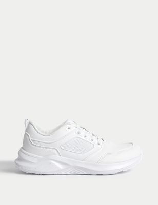 M&S Kids Trainers (13 Small - 7 Large) - 5 L - White, White