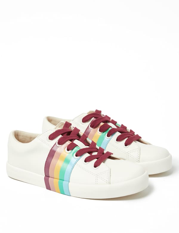 Kids' Rainbow Design Trainers (13 Small- 6 Large)