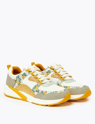 Kids' Floral Print Trainers (13 Small 
