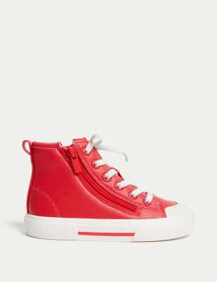 Girls red hot sale trainers