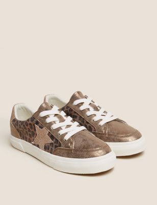 

Girls M&S Collection Kids' Freshfeet™ Star Trainers (13 Small - 6 Large) - Brown Mix, Brown Mix