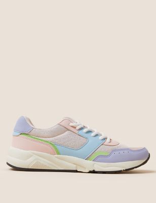 Marks And Spencer Girls M&S Collection Kids' Freshfeet Colour Block Trainers (13 Small - 6 Large) - Multi