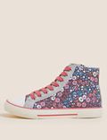 Kids' Floral Glitter High Tops (13 Small - 6 Large)