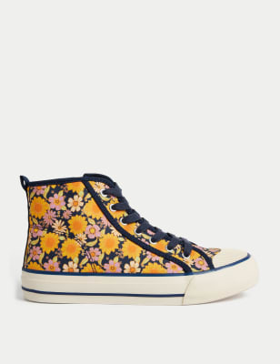 Kids' Canvas Floral High Tops