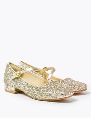girls gold party shoes