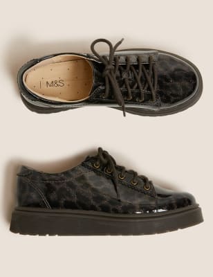 animal print flatforms