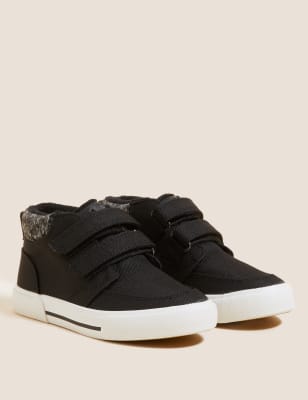 

M&S Collection Hohe Freshfeet™-Turnschuhe mit Klettverschluss für Kinder (21,5-40,5) - Black, Black