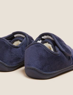 

M&S Collection Zapatillas infantiles con velcro y diseño de excavadoras (5 pequeño-12 pequeño) - Blue, Blue